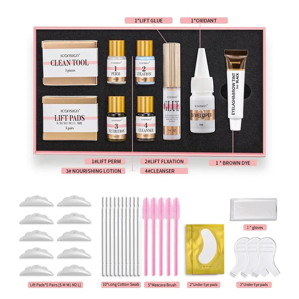 Lash Lift And Brow Dye Tint Kit Lifting Eyelashes Brow Lamination Lash Lifting Set Eyes Makeup Tools