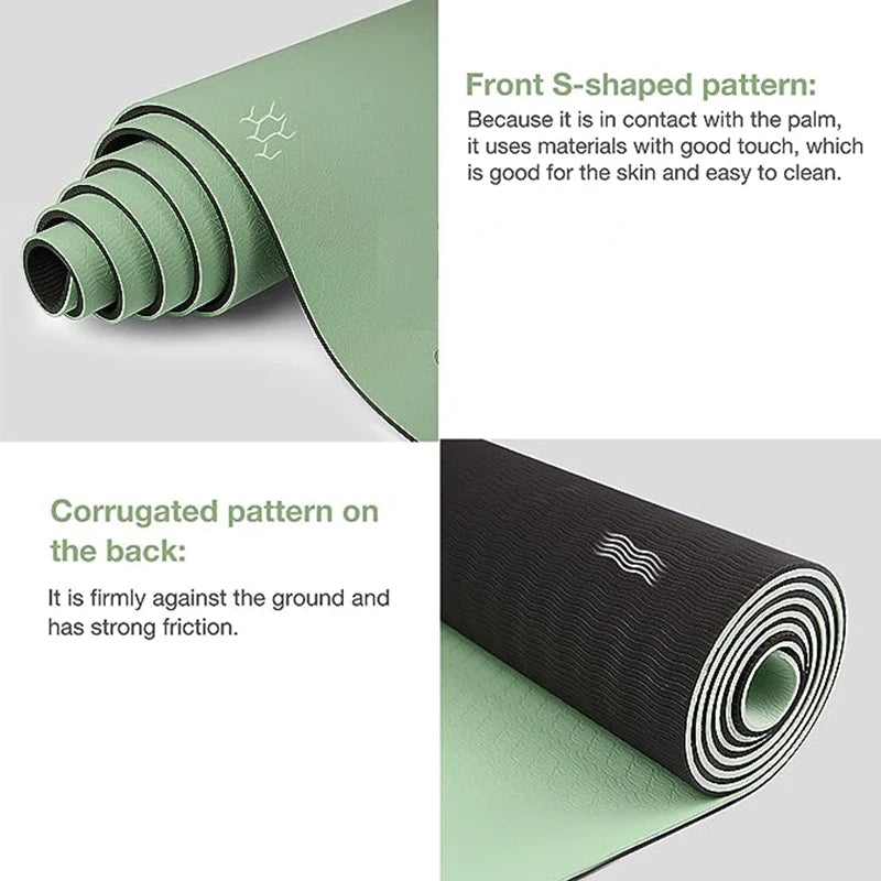 Thick Two-Color TPE Yoga Mat