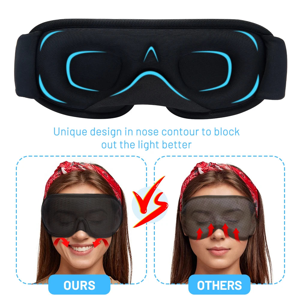 3D Sleeping Mask - Block Out Light Sleep Aid