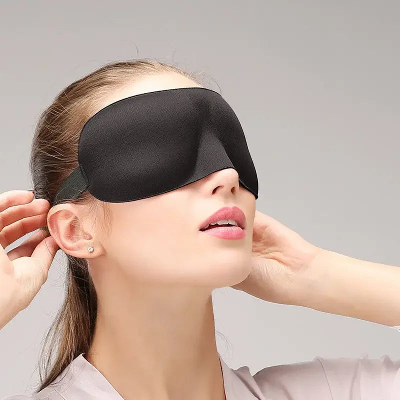 3D Sleeping Mask Eyepatch - Block Out Light Soft Padded Sleep Aid