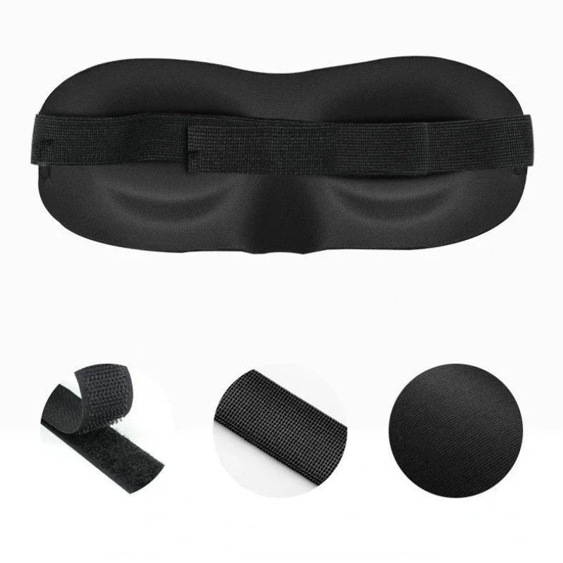 3D Sleeping Mask Eyepatch - Block Out Light Soft Padded Sleep Aid