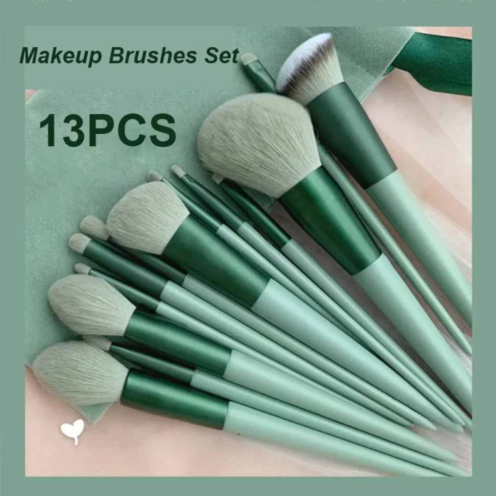 13Pcs Makeup Brush Set Make Up Concealer Brush Blush Powder Brush Eye Shadow Highlighter Foundation Brush Cosmetic Beauty Tools